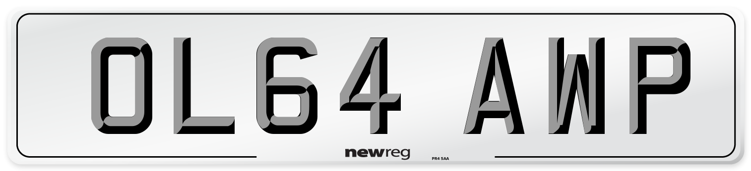 OL64 AWP Number Plate from New Reg